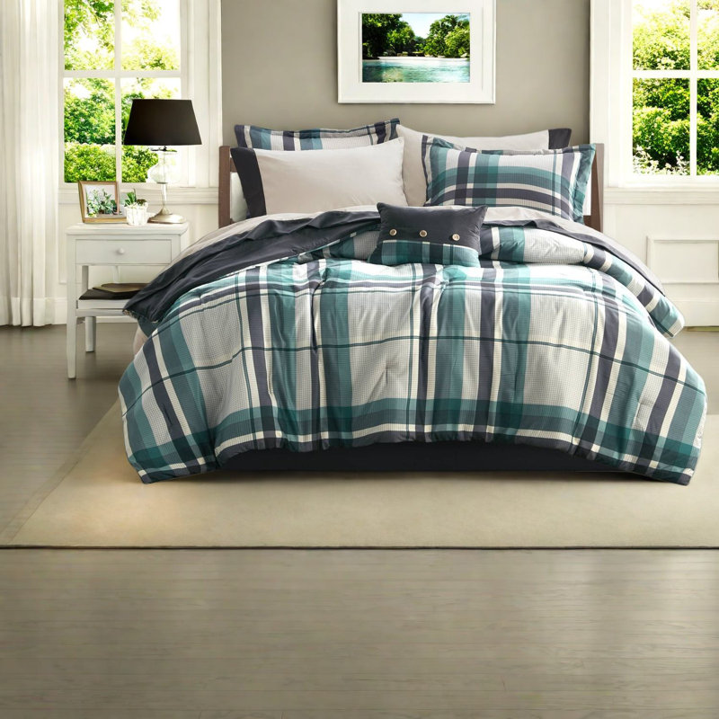 Ensemble de literie pour lit simple, édredon en microfibre, style maison moderne