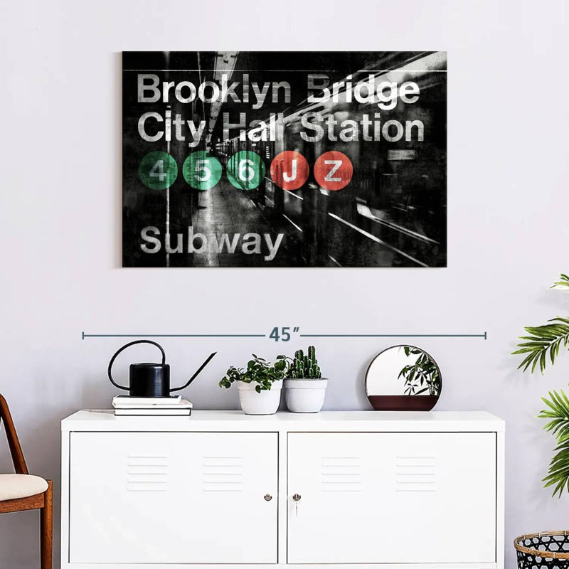 NYC Subway Station I, 24" H x 36" W