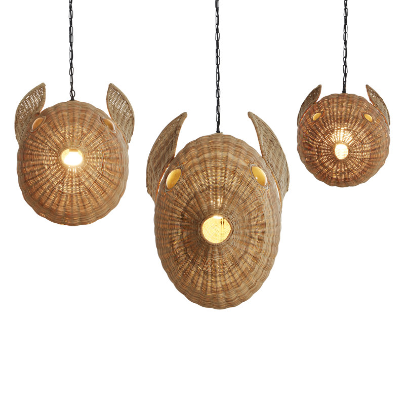 1 - Light Pendant, 71.51" H x 24" W x 15" D