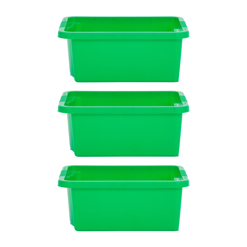 Stack & Store Box, 16  qt, Green