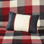 Très grand / très grand housse de couette à chevrons avec taies d'oreiller douces 6 pièces à carreaux multicolores Buffalo-129906265-129906264