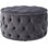 Koehn 29.5" Wide Tufted Round Cocktail Ottoman Plush Comfort Versatile Design Durable Build Stylish Aesthetics