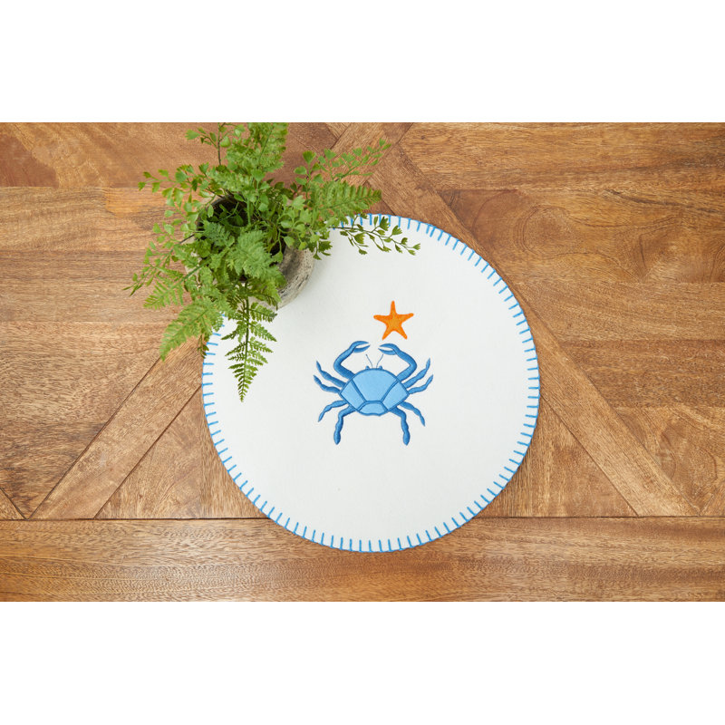 Ensemble de 6 napperons Crab Felt