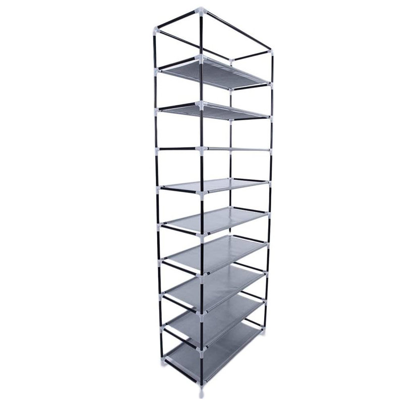 30 Pair Stackable Shoe Rack, Brown