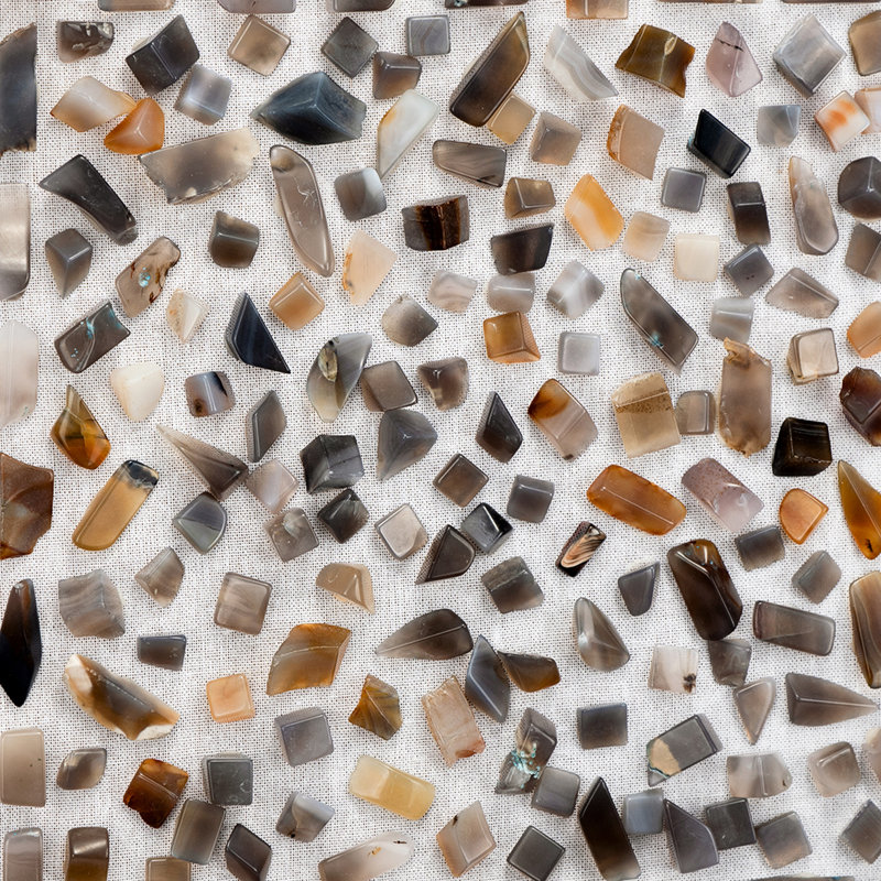 Boîte-cadre en agate 23,6 po x 23,6 po avec cadre en velours noir et cadre de style transitionnel, cadre de 23,6 po, envers en velours, toile multicolore, convient au bureau