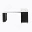 Table de salle à manger extensible avec plateau pliable extra-long, îlot de cuisine roulant avec tiroirs, prise de courant et verrou de frein, armoire de rangement pour la cuisine et la salle à manger (noir et blanc marbré)-726539713-726539743