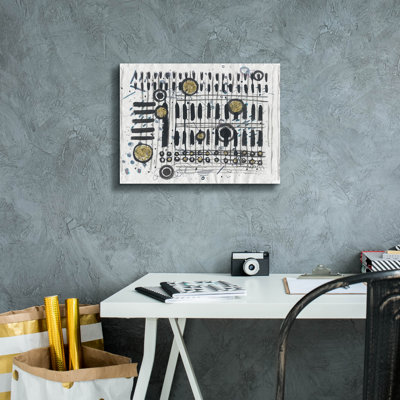 Epic Graffiti 'Notes & Keys'  by Lori Arbel Canvas Wall Art, 16" x 12"