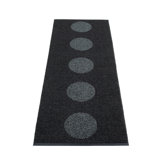 Rug VERA 2.0 Black/Black met. 2.25 x 4 ft