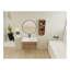 Meuble-lavabo mural 30 po avec lavabo et support de rangement, portes à fermeture douce, armoire combinée (-emballage)