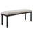Eliyas 48" W Turned Leg Upholstered Bench-125793775
