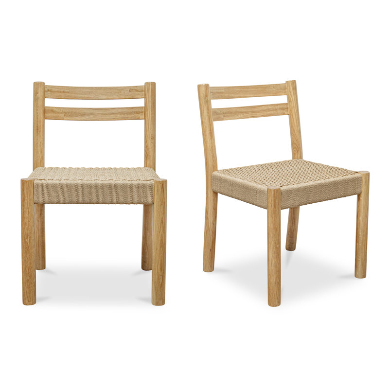 Finn Solid Wood Dining Chair, Natural