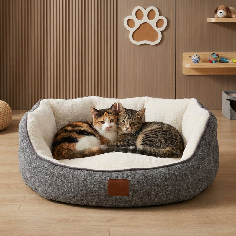 Lit pour chat Pawsy, Large (26" L x 31.5" W)