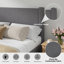Ensemble de lit plateforme tapissier 2 pièces Boucle-797335843-797335840
