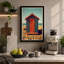 Beach Hut by the Sea Coastal - Wrapped Canvas-1716885814-1716885821