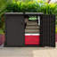 4 ft. 3 in. W x 2 ft. 5 in. D Resin Flat Garbage Shed