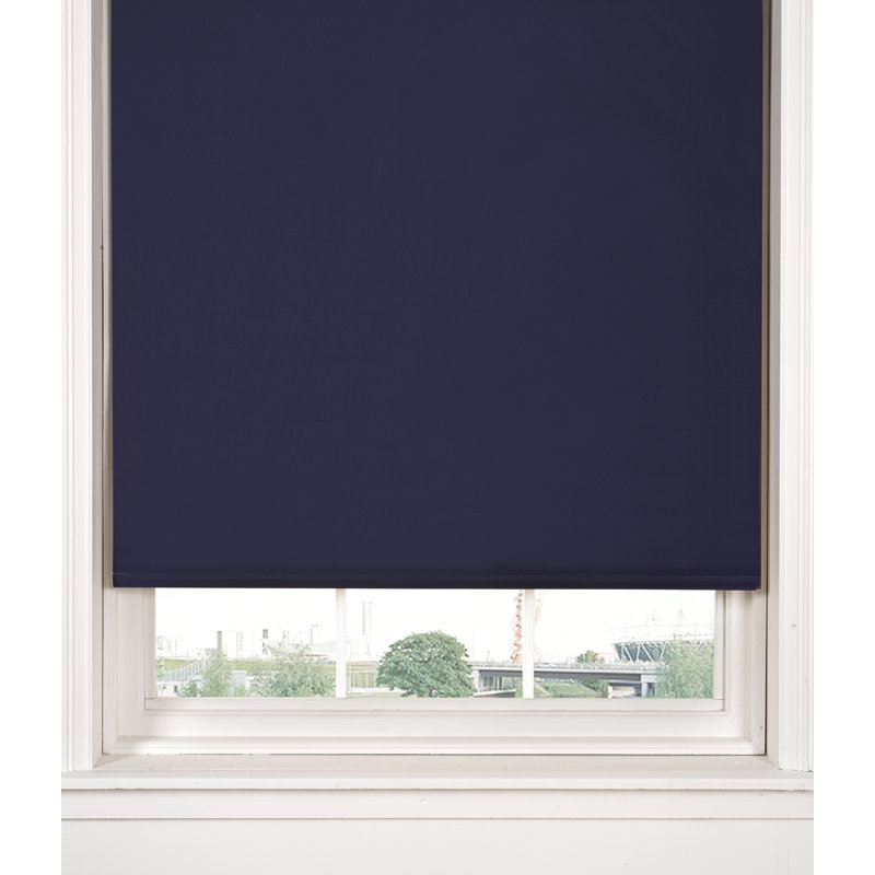 Blackout Roller Shade, 60cm x 165cm, Navy