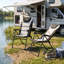 Aluminium Oxford Folding Camping Chair Set of 2, 5-Level Adjustment