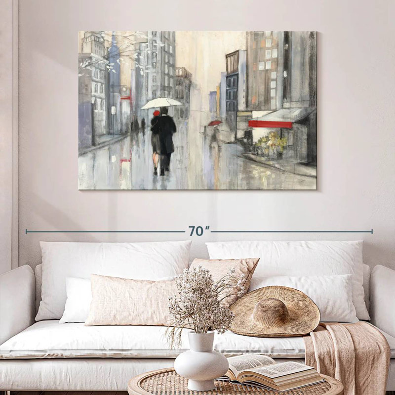 Sireci Spring Rain New York Crop, 32" H x 48" W