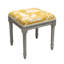 Tabouret de coiffeuse en lin Camillia-385247636-385247637