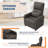 Power Recliner Chair, Adjustable Linen Electric Recliner with USB Port, Tall Back, Padded Seat & Side Pockets-2020596934