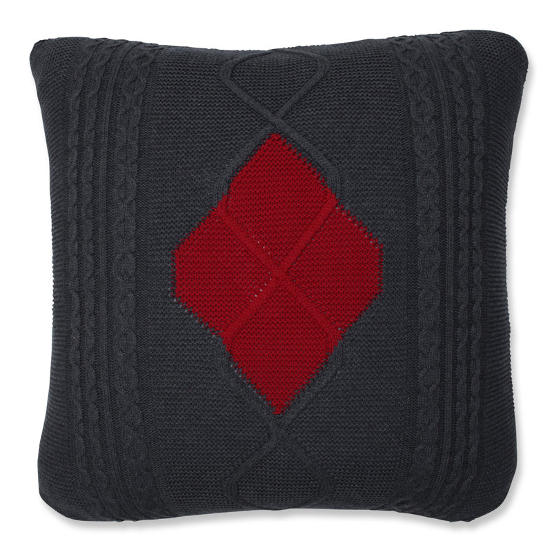 Cotton Reversible Throw Pillow
