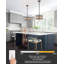 Mini-luminaire suspendu industriel en verre transparent Anoceto