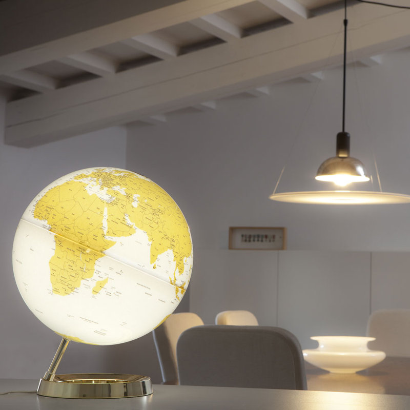 Plastic / Acrylic Tabletop Globe, Yellow