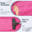 Tapis à poils longs rose ultra doux-141115335