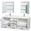 Meuble-lavabo double autoportant 80 po avec dessus en quartz et armoires à pharmacie Sheffield-100481567-100500576