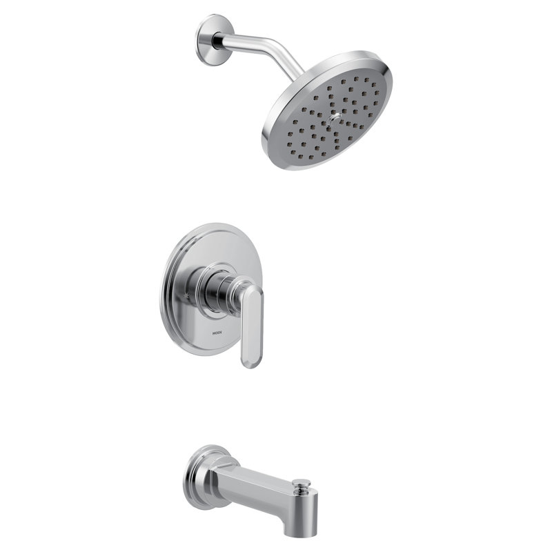 Garniture de baignoire et douche Moen Greenfield M-Core 3-Series, valve requise, Chrome