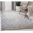 Alegria Natural Fiber Hand Loomed Jute/Cotton Geometric Rug in Light Blue/Brown-1507605074