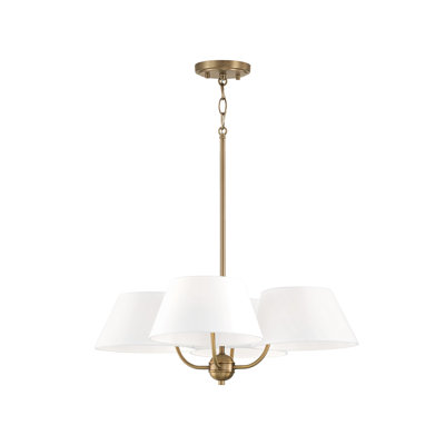 Welsley 4 - Light Steel Dimmable Chandelier