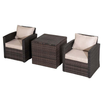 Tanille 214 cm W U-Shaped Patio Corner Sofa Set with Cushions
