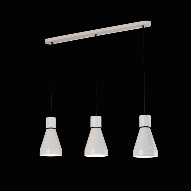 Kos 3 - Light White Kitchen Island Pendant