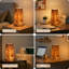 Lampe de table champignon multicolore en verre de style Murano avec gradateur-969134695