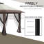 Abri de jardin avec filet Outsunny 13 pi x 13 pi avec filet Outsunny