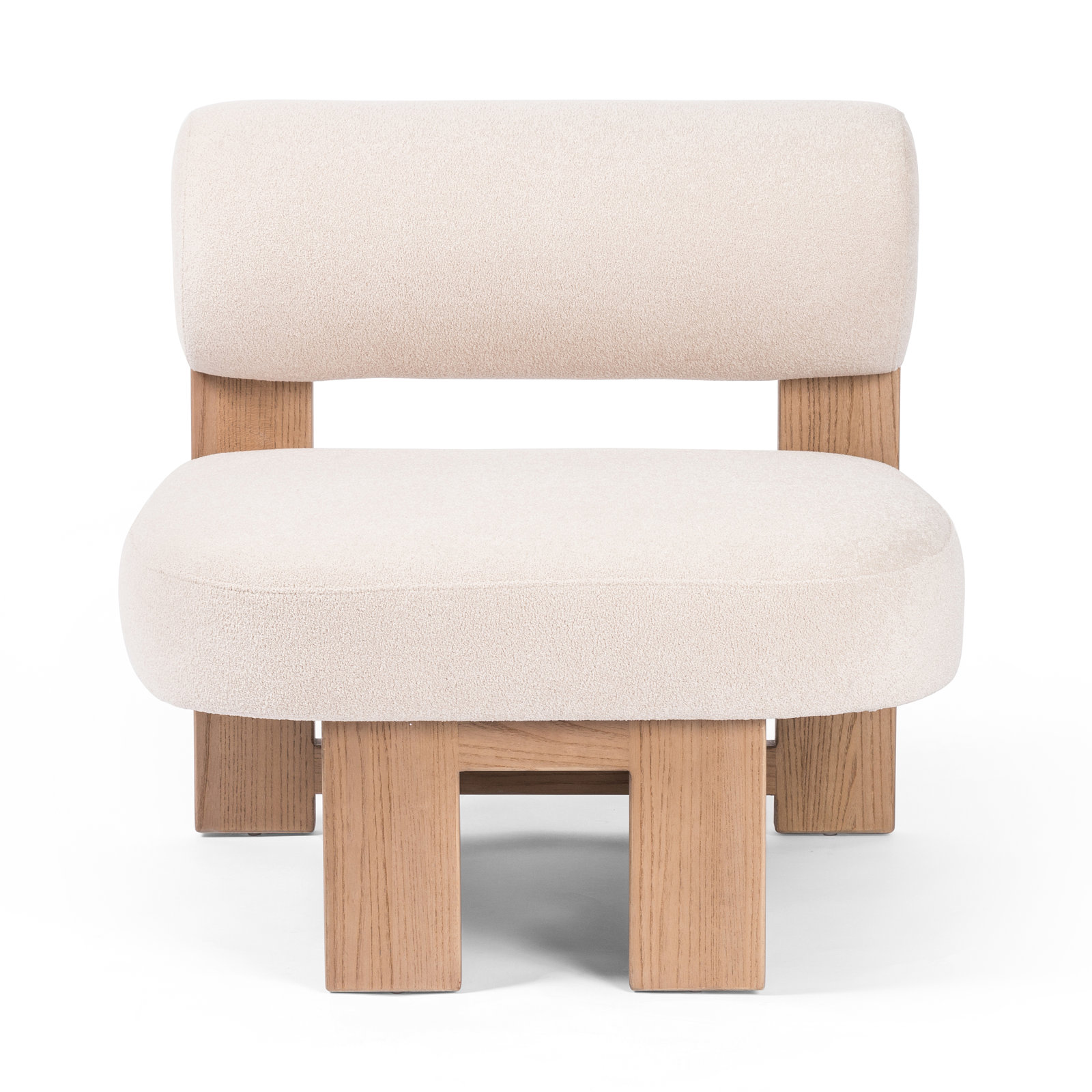 Agave Upholstered Slipper Chair, Piermont Oyster