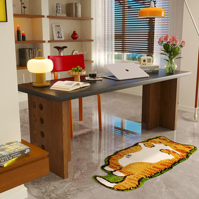 Black&Walnut Rectangular Solid Wood