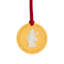 Festive Dancing Hours Ornament, Cane & White