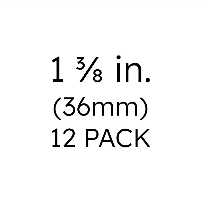 Paquet de boutons carrés doux et modernes, Noir mat