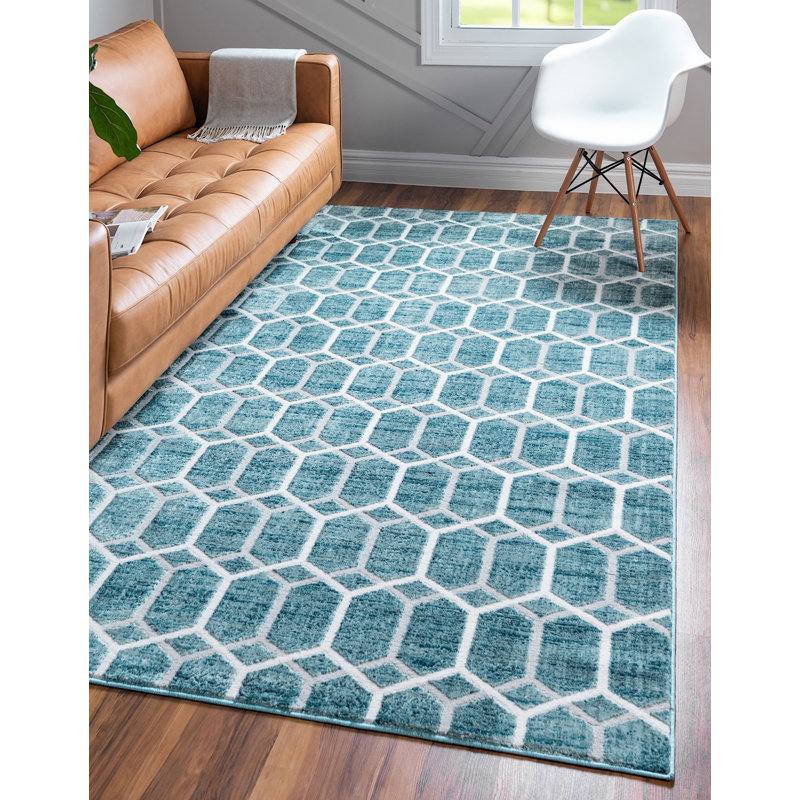 Clidy Abstract Indoor Rug, Rectangle 9' x 12'