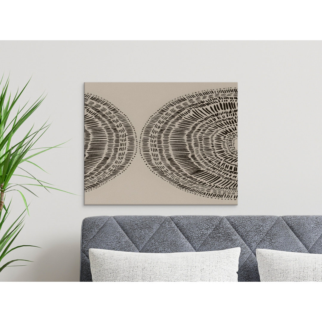 Abstract Organic Lines Canvas Print
