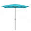 Parasol rectangulaire de terrasse de 2 x 3 m avec manivelle, inclinaison et toile résistante aux UV (turquoise, base non incluse)-324824733