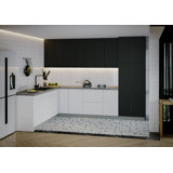 FK-HARMONY 126'' W x 96'' H Medium Density Fiberboard (MDF) Kitchen Cabinet Set Ready-to-Assemble