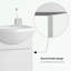 Meuble-lavabo compact avec lavabo en céramique Marinino-112619217
