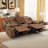 Chelliah 75.2" Wide Modern Soft Upholstered Multiple Cushion Manual Reclining Loveseat With Console-185621017