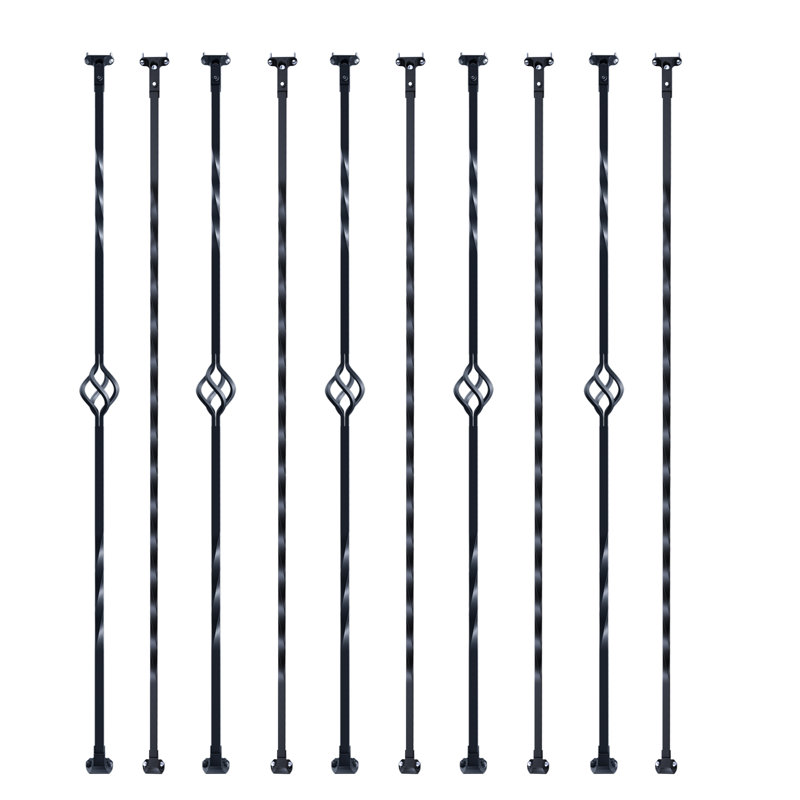Broches de rampe décoratives en métal pour escalier VEVOR