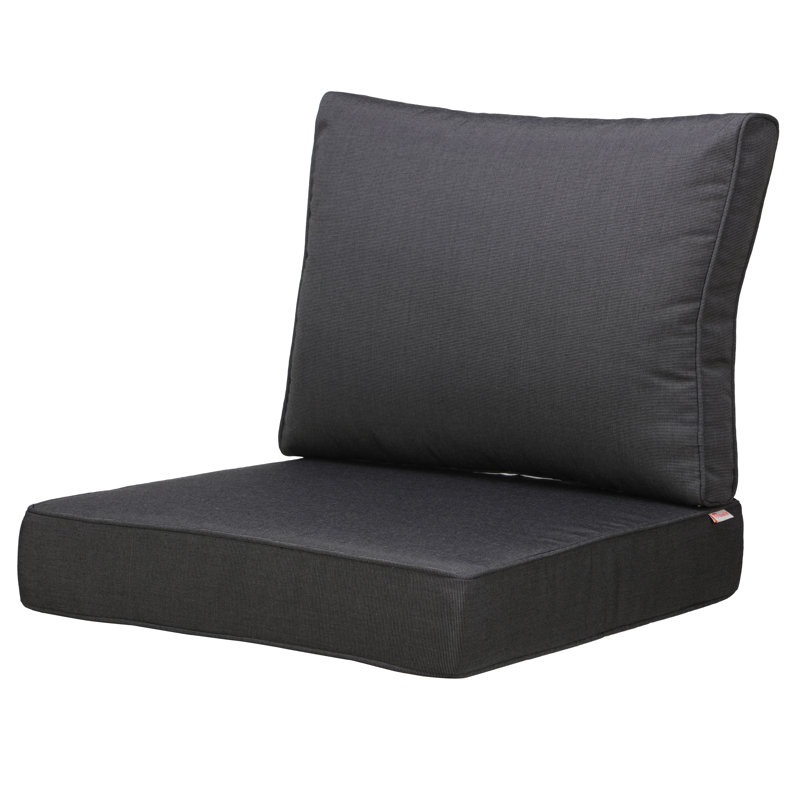 Coussin 1 pièce George Oliver, Gris foncé