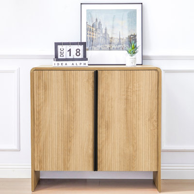 30.7" Fluted 2-Door Accent Cabinet