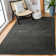 Ewen Hand Loomed Wool/Cotton Solid Color Rug in Charcoal